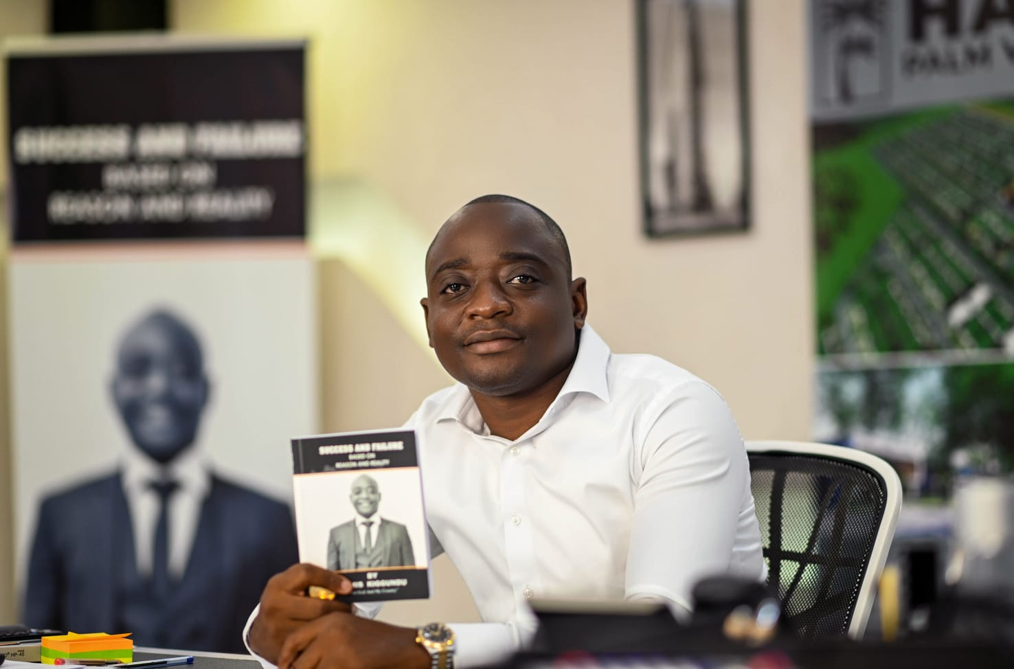 Hamis Kiggundu Launching his book Success and Failure Based on Reason and Reality,