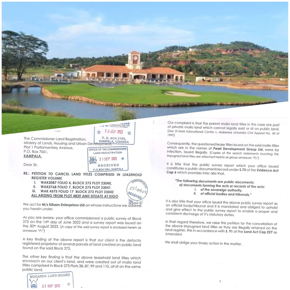 KIGO TROUBLE: Serena Hotel to loose it’s land title over illegal trespass on Ham's Land